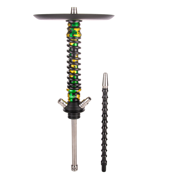 Кальян Mamay Customs Coilover Mini   Зелёный/золотой Камуфляж Черный в Донецке