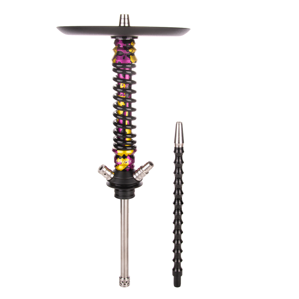 Кальян Mamay Customs Coilover Mini   Пурпурный/золотой Камуфляж Чёрный в Донецке