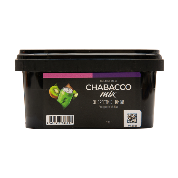 Бестабачная смесь Chabacco Mix Medium Energy Drink & Kiwi 200 грамм в Донецке