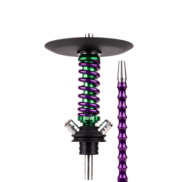 Кальян Mamay Customs Coilovers Micro Anod Green Фиолетовый Лак в Донецке