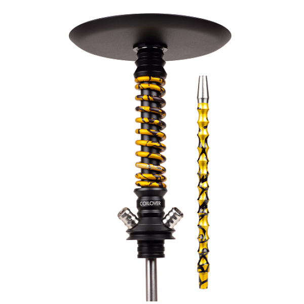 Кальян Mamay Customs Coilovers Mini Anod Черный Матовый Gold Splash в Донецке