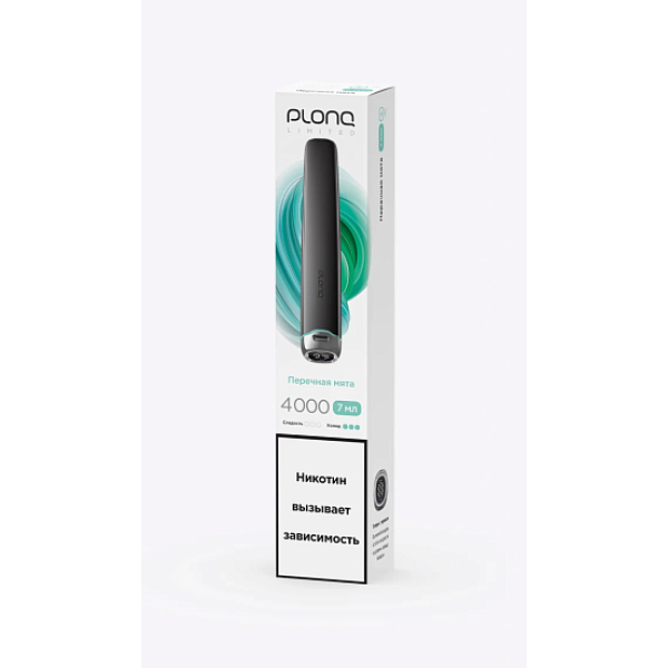 Электронка Plonq Plus Pro Black Перечная Мята 4000 затяжек в Донецке